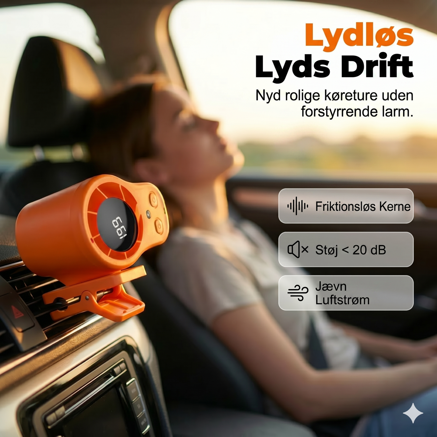 Ventilator med bærearm – LED-display