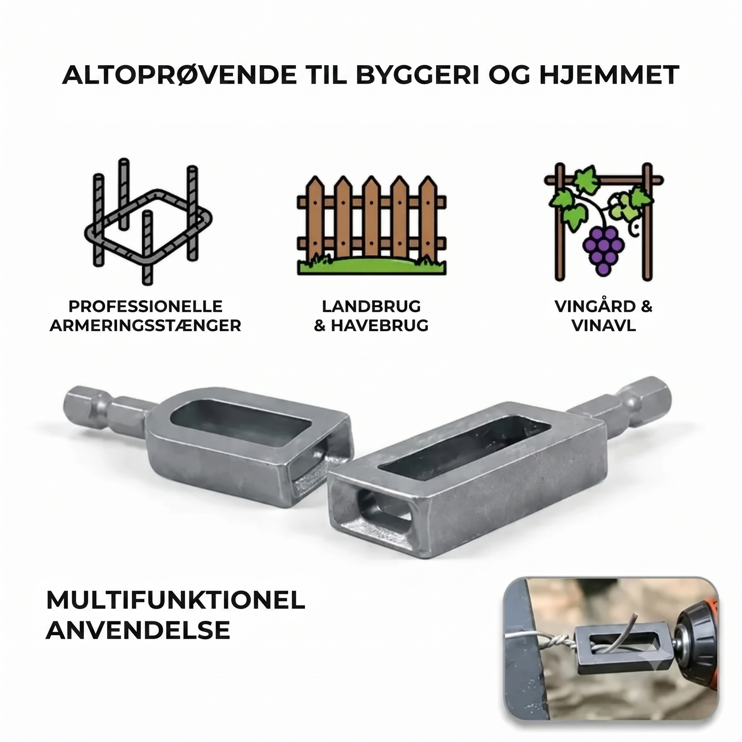 Gevindskærer til boremaskine