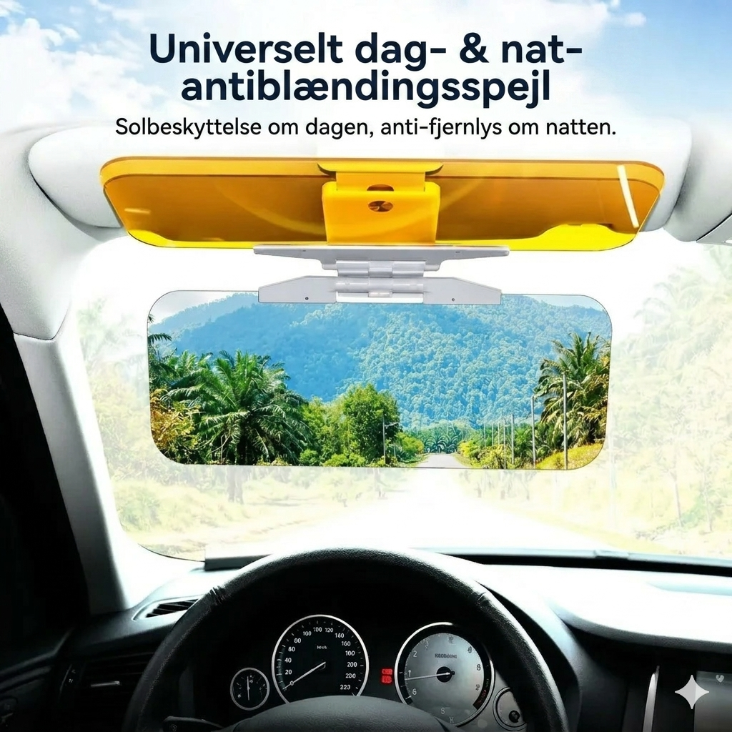 Clip-on antiblændingsvisir til bilen