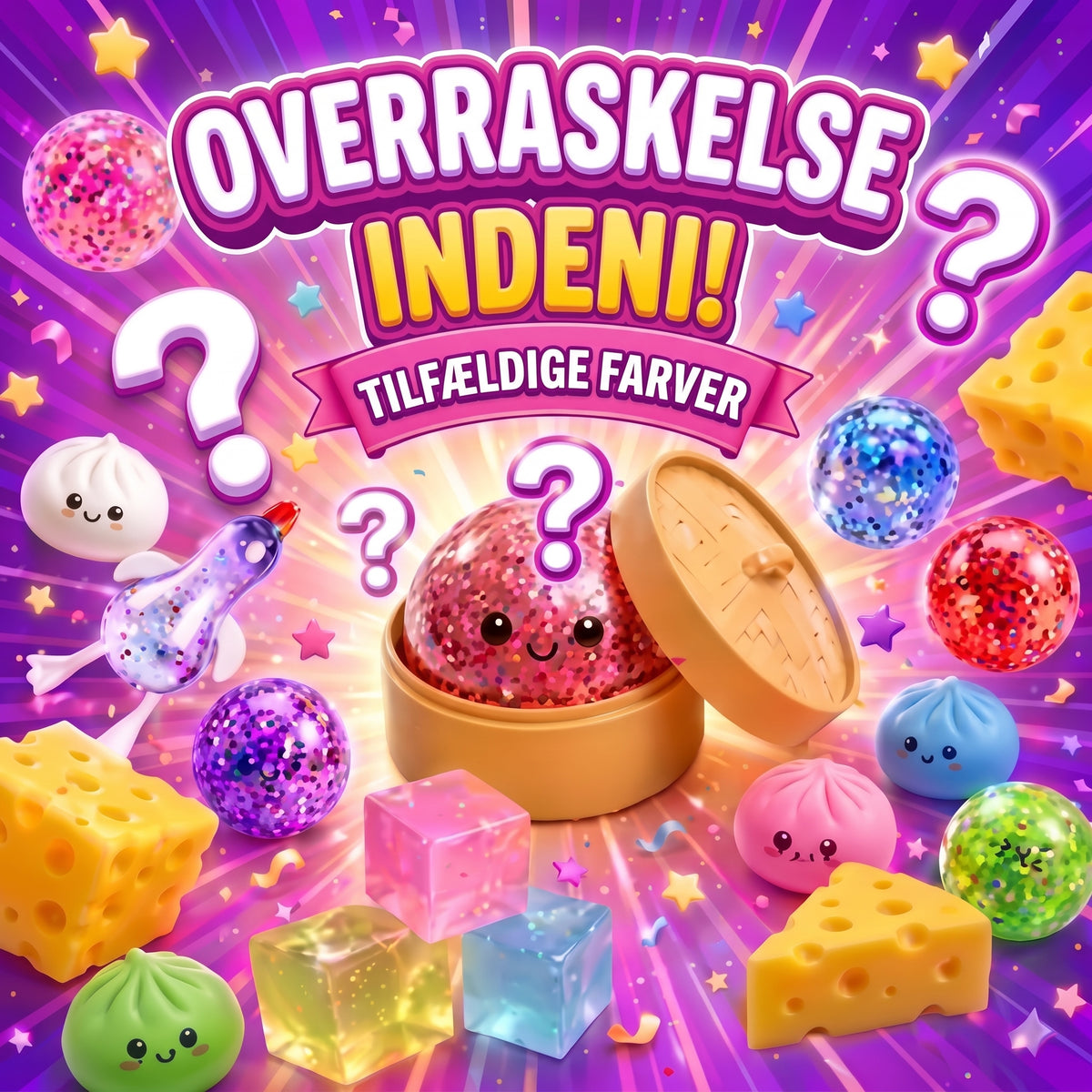 Squishiverse overraskelseskalender med squishies