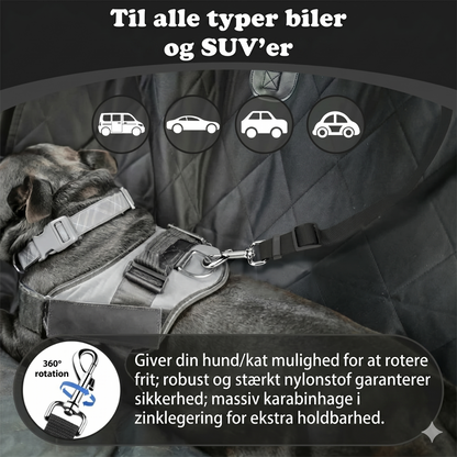 2-i-1 hundesikkerhedssele og hundesnor
