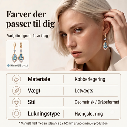 Himmelsblå hængeøreringe