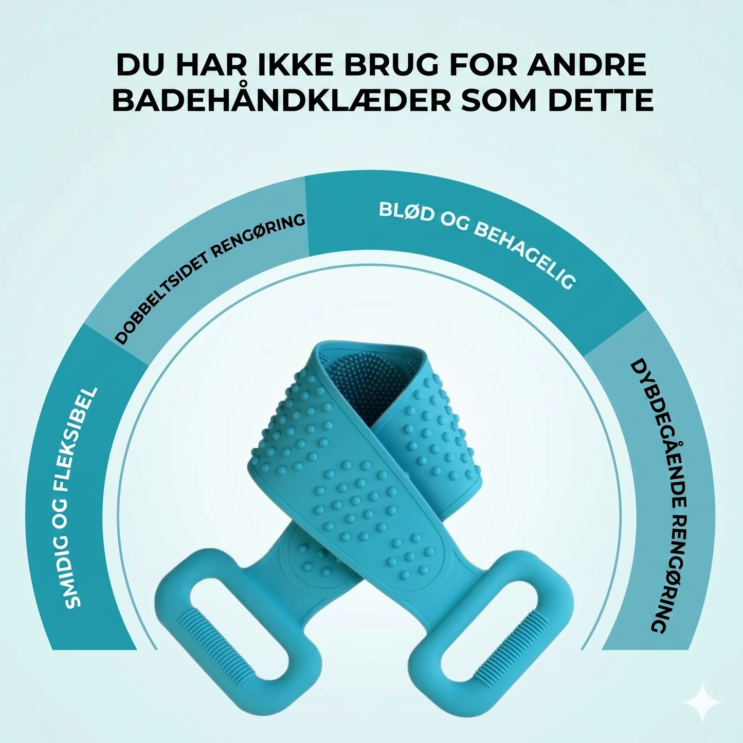 Silikone rygskrubber