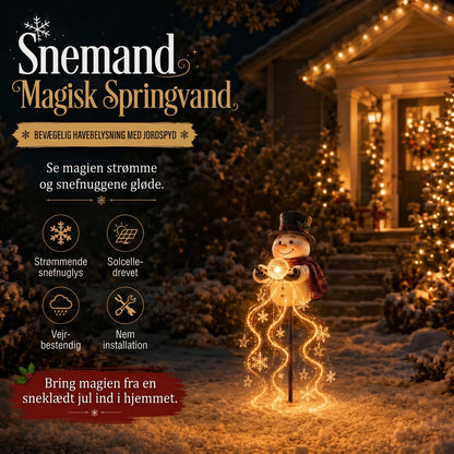 Snowman Magic Fountain LED-havelampe
