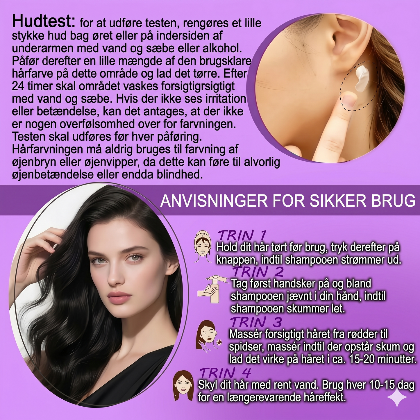 Levende pumpehårfarve