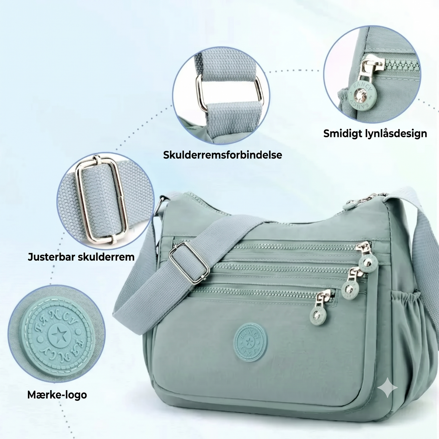 Let nylon taske