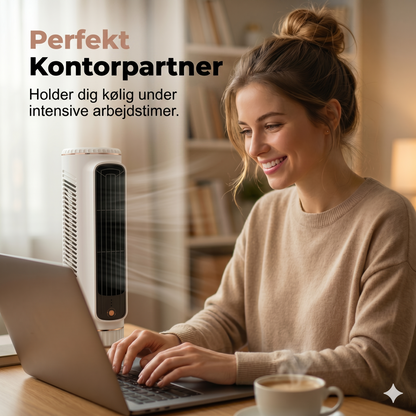 Bærbar USB-tårnventilator med 3 hastigheder