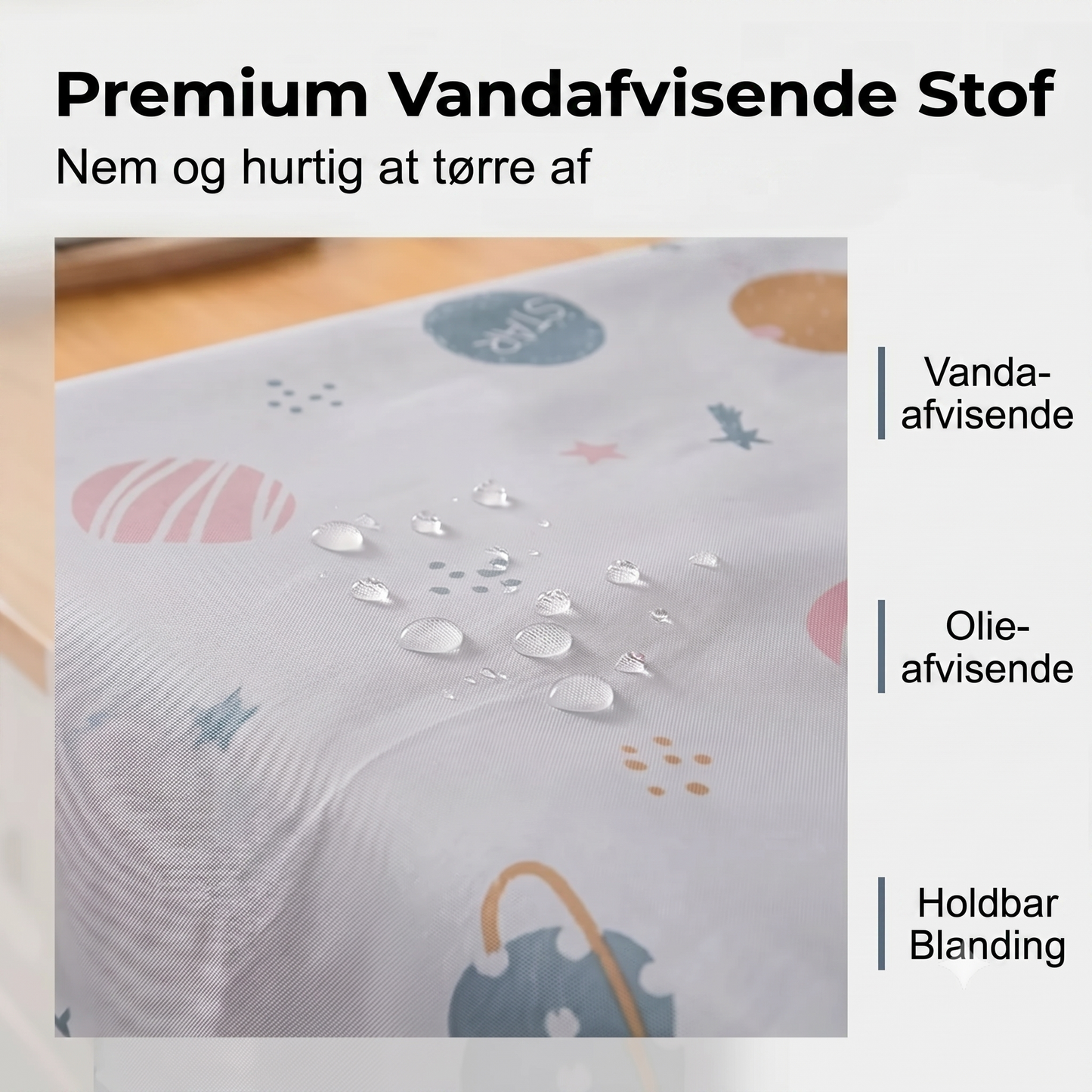 Vaskemaskineovertræk med sidelommer