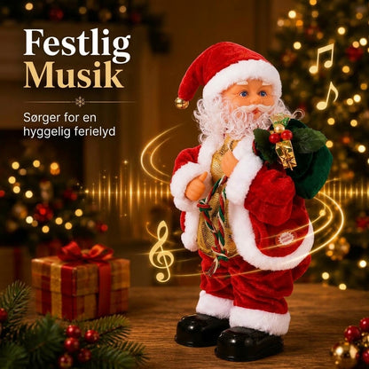 Dansende julemand med musik