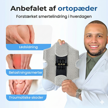 Justerbar knæstøtte til sport