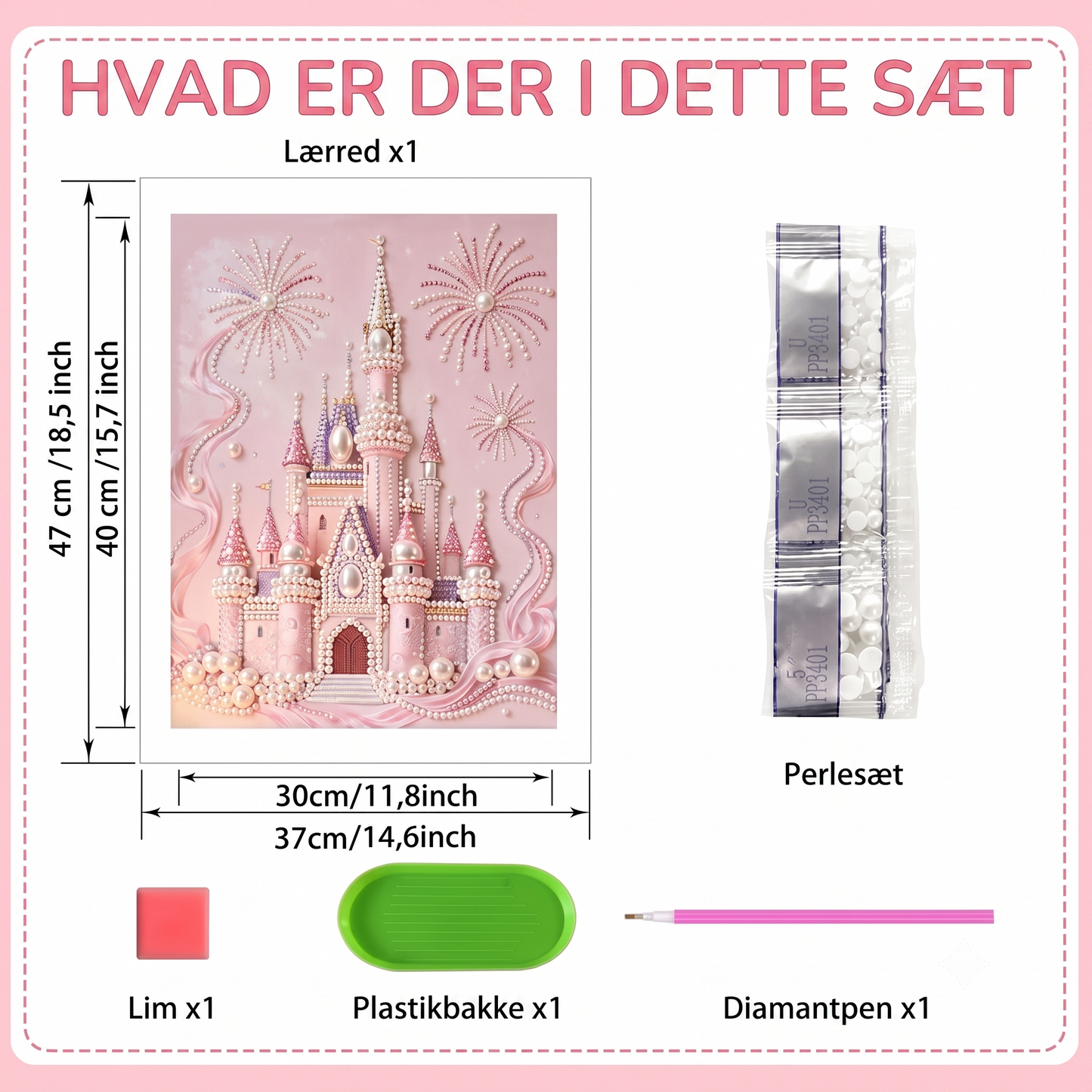 Diamond painting sæt med flere motiver