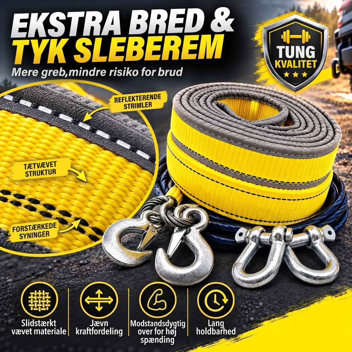 Trækrem 8 ton 4 meter med U-formede sjækelkroge
