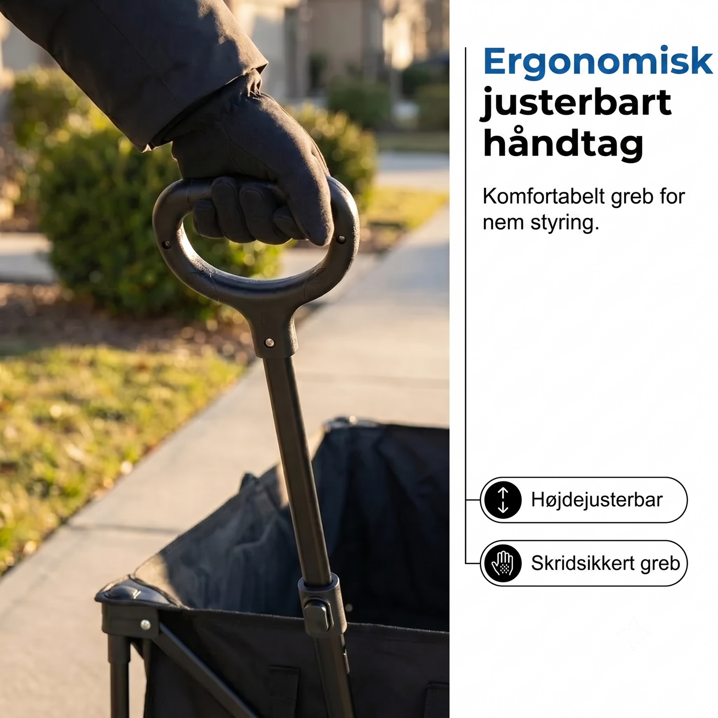 Sammenklappelig trækvogn