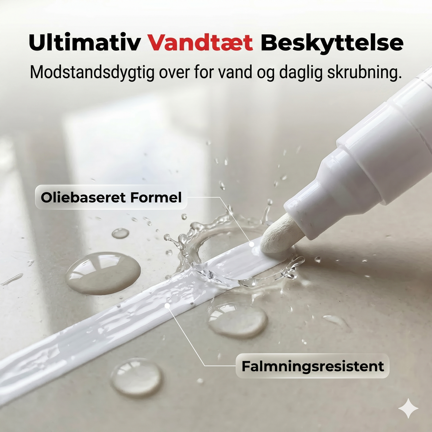 Vandtæt oliebaseret malermarker til keramik