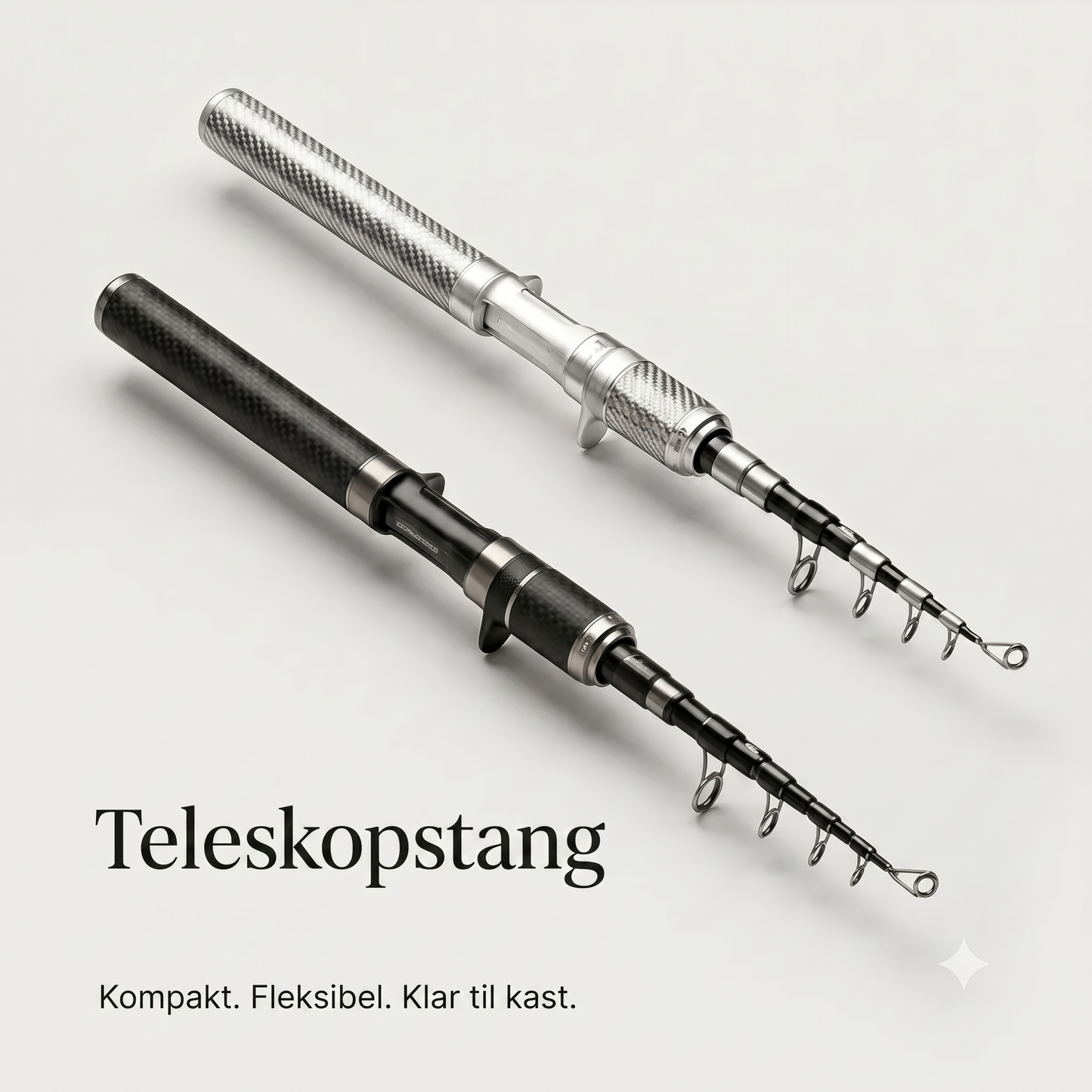 Carbon PocketRod teleskopfiskestang af kulfiber 180 cm