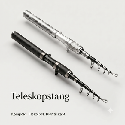 Carbon PocketRod teleskopfiskestang af kulfiber 180 cm