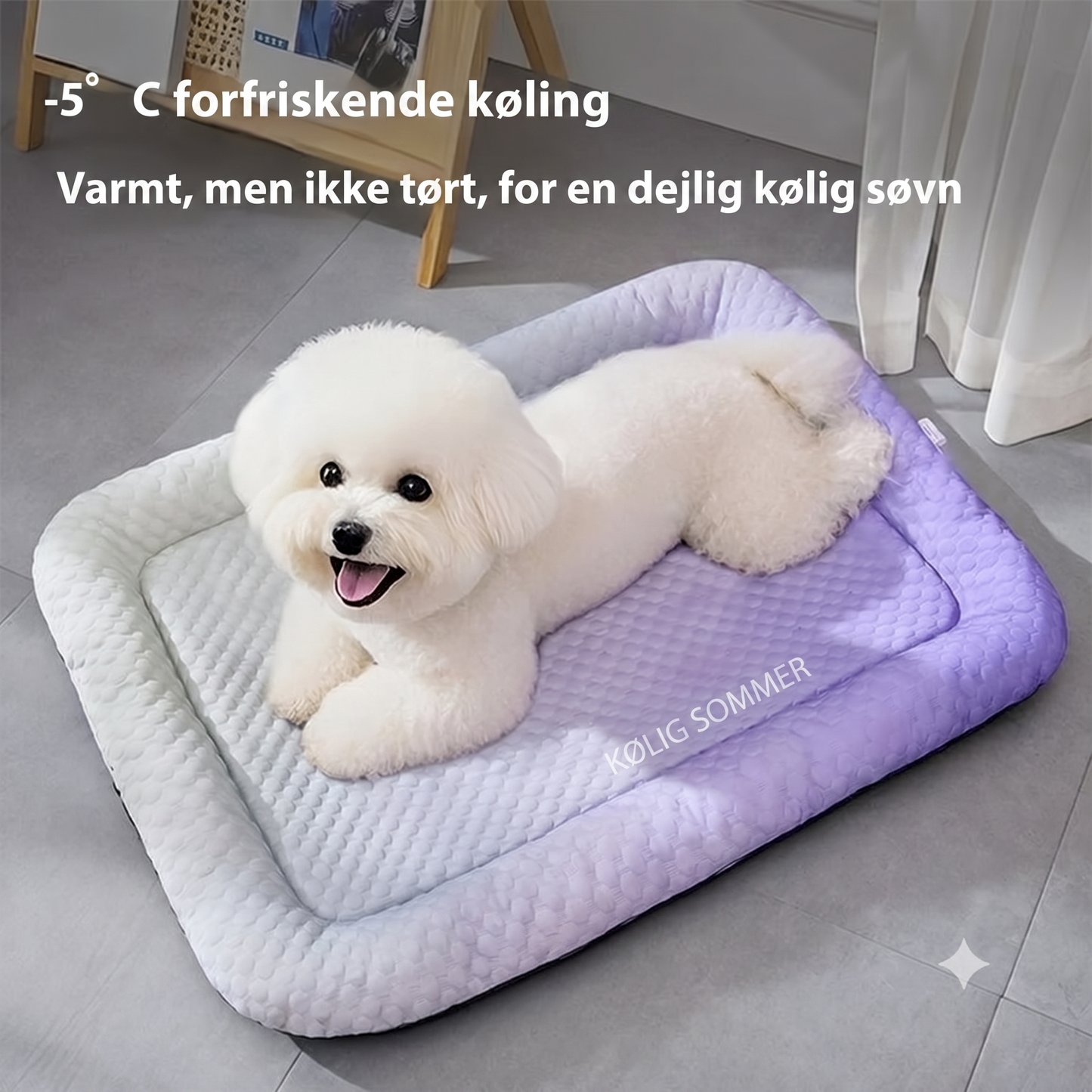 Issilke-kølemåtte til hund og kat