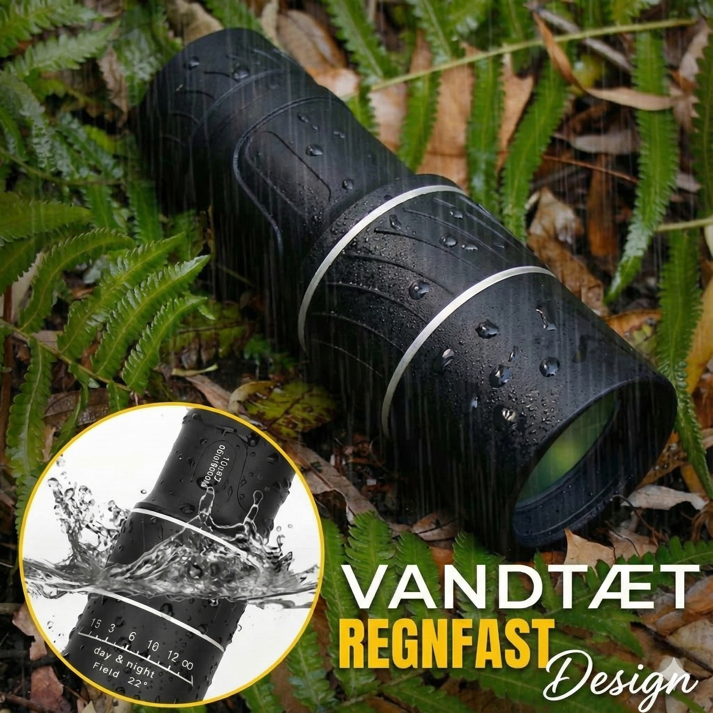 16x52 monokulært teleskop med dobbelt optisk zoom