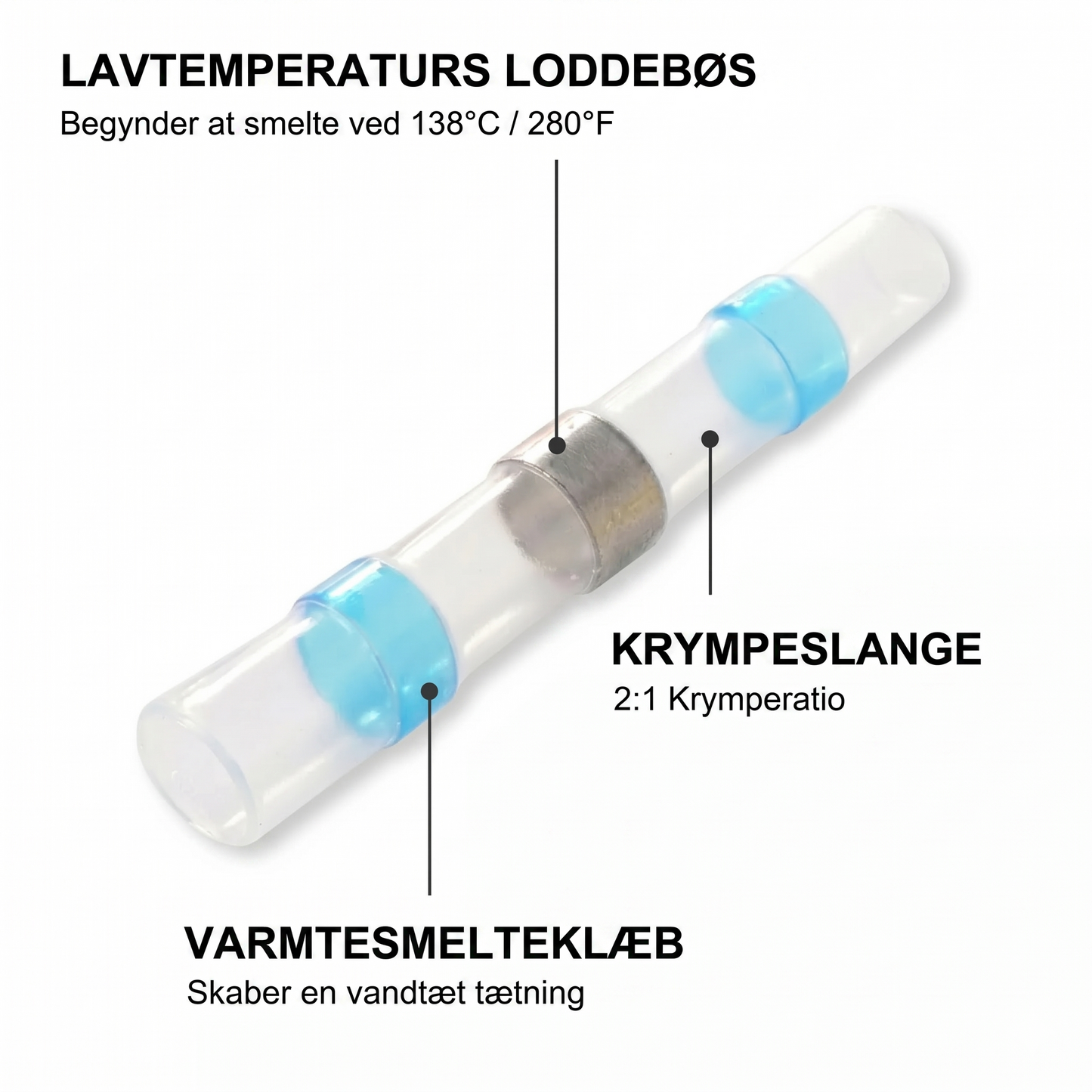 Lodning uden loddekolbe, vandtæt på 10 sekunder