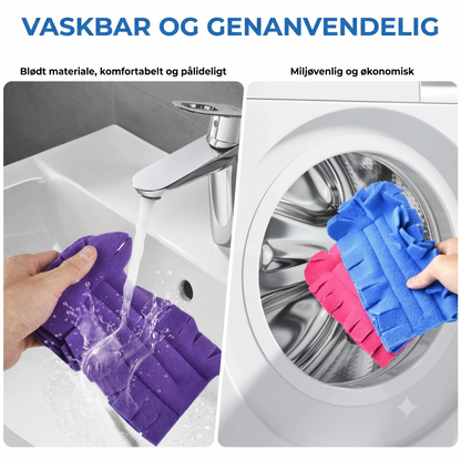 Sæt med genanvendelige fleeceklude