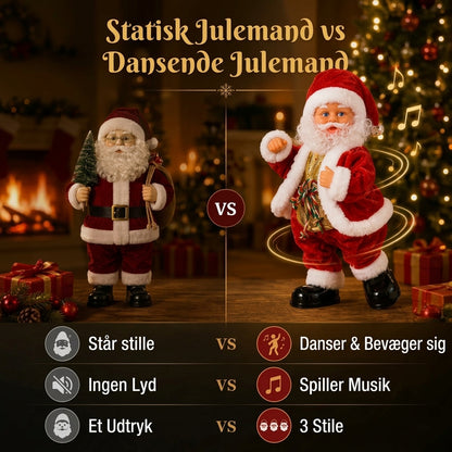 Dansende julemand med musik