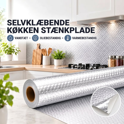 Selvklæbende aluminiumsfolie til køkken 40 x 300 cm