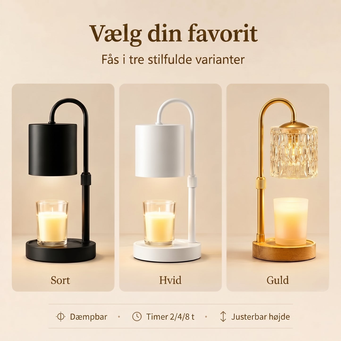 Lysvarmelampe uden åben ild