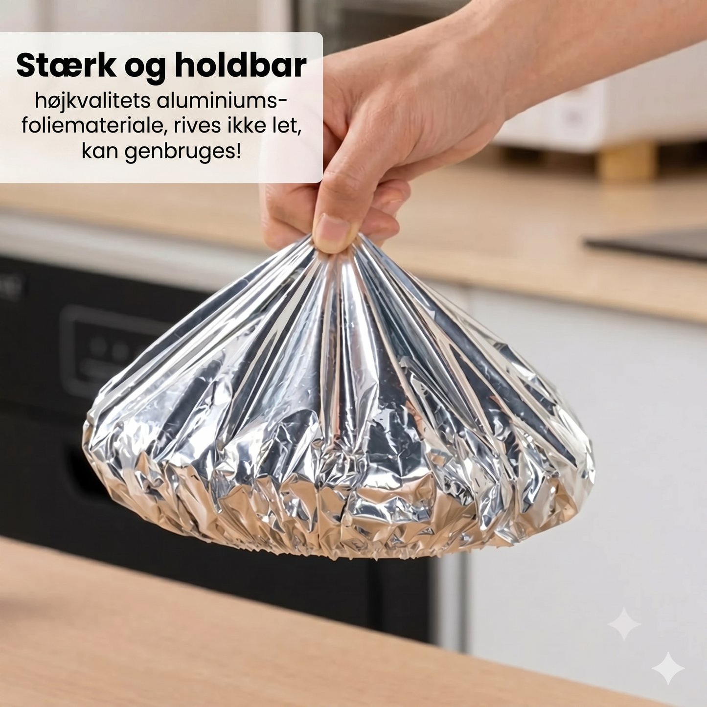 Professionelle isoleringsposer af alu-folie med mikrobølgefunktion - 50 stk. pr. sæt
