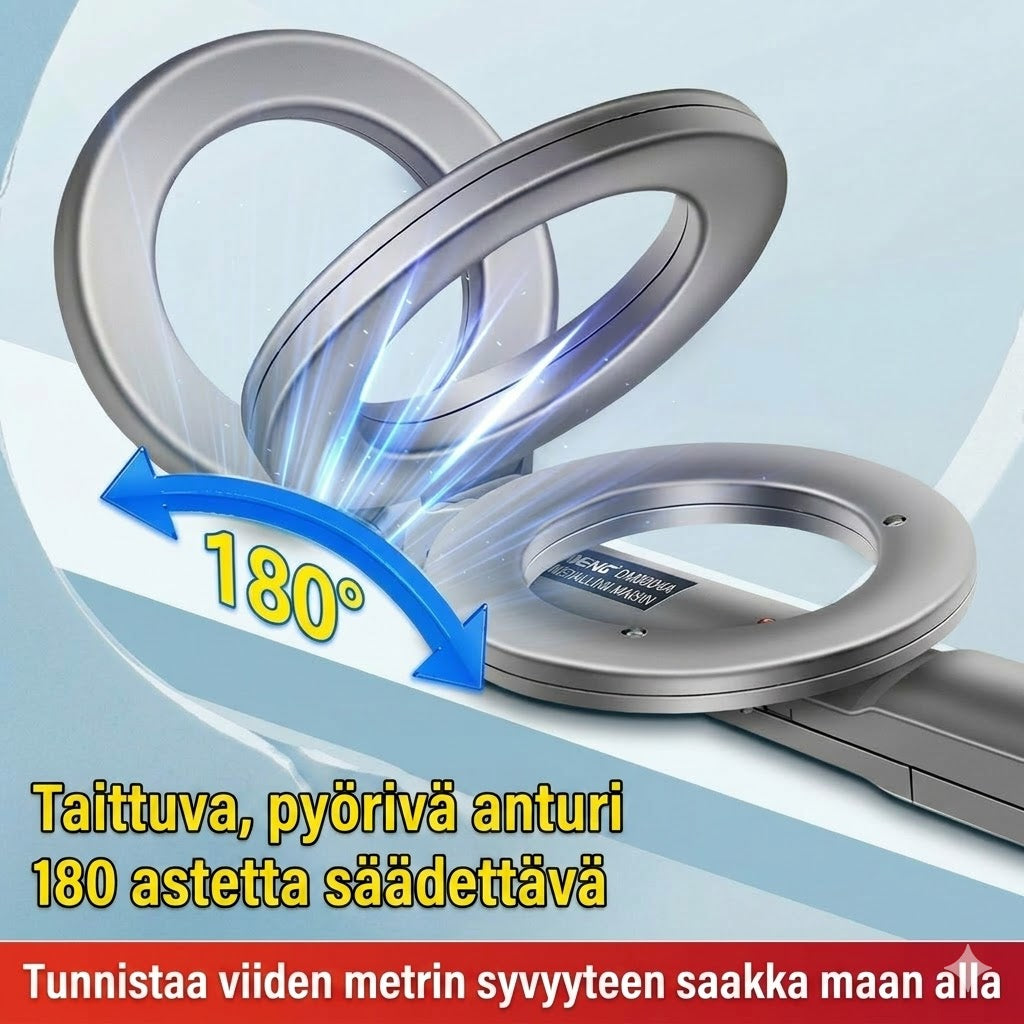LED-blinkende alarmmetaldetektor