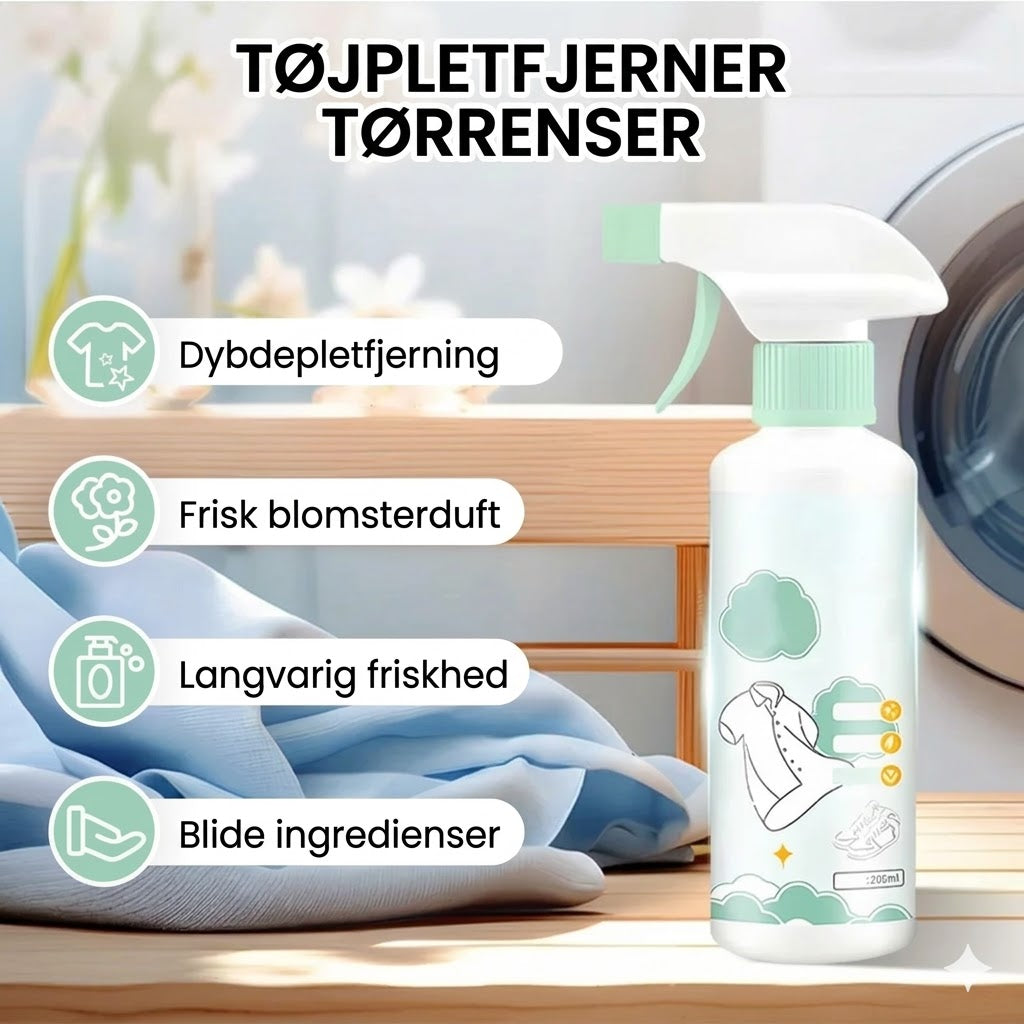 Pletfjerner spray til tøj