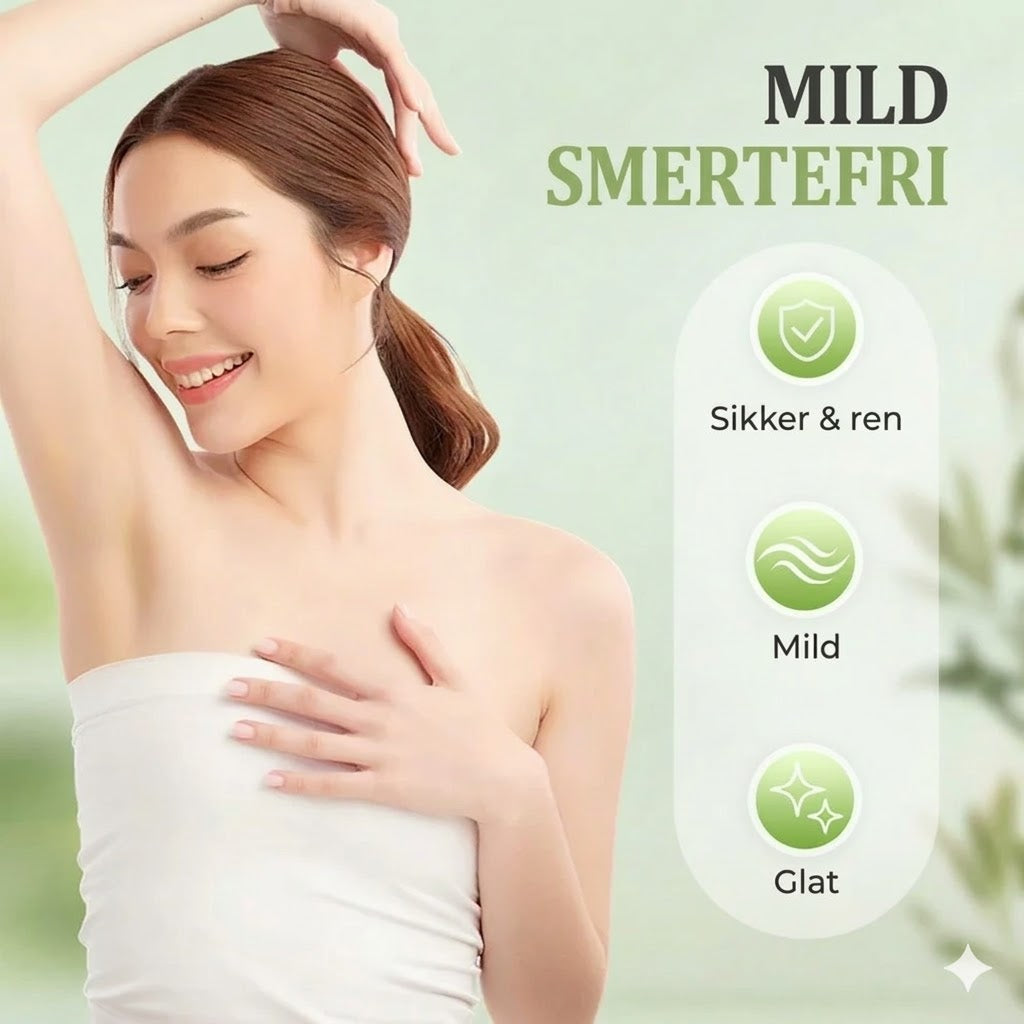 Mild og ikke-irriterende hårfjerningscreme (230g + skraber)