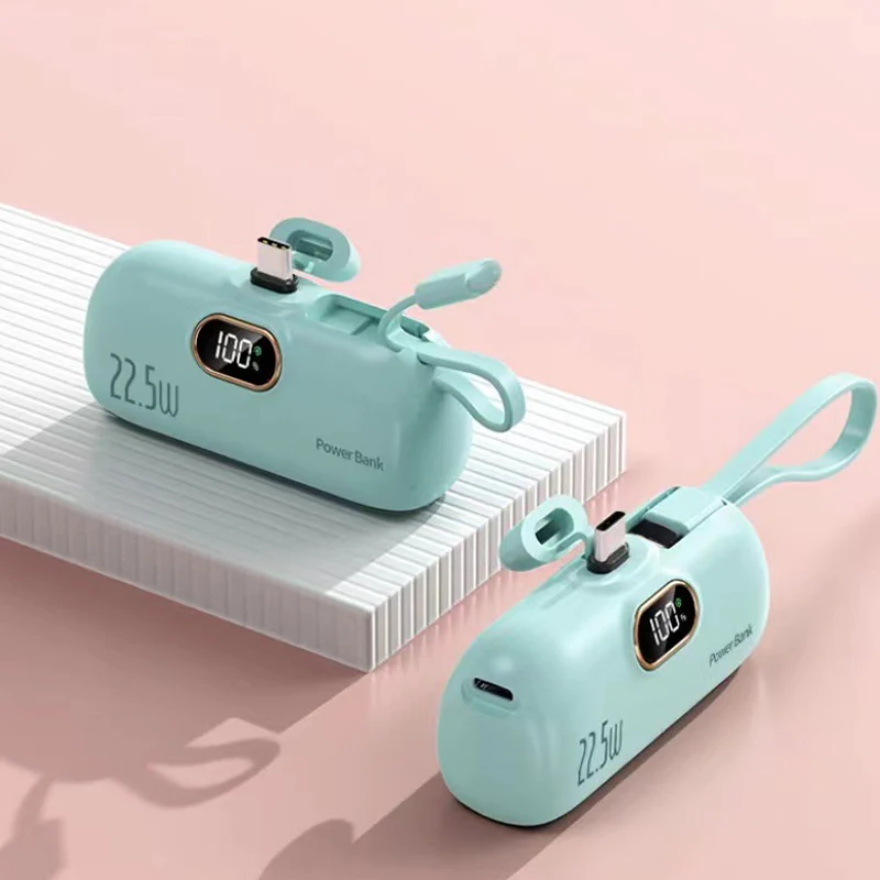 5000 mAh bærbar mini-powerbank til telefon