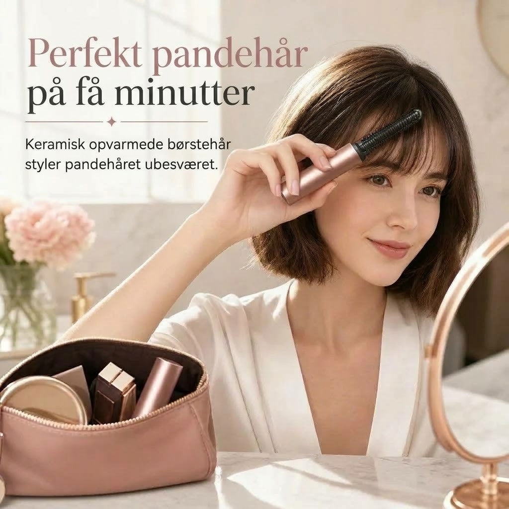Trådløs opvarmet volumenkam til pandehår og hårrødder