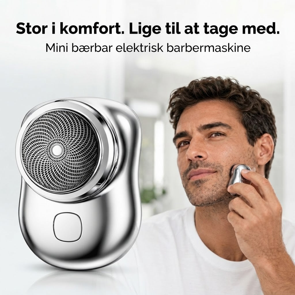Mini elektrisk barbermaskine med USB-opladning