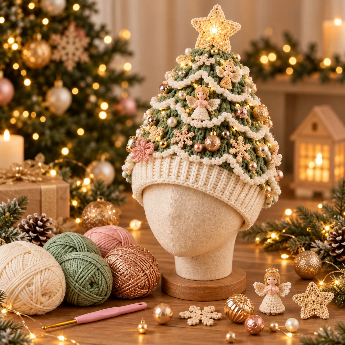 DIY-hæklesæt til juletræshue
