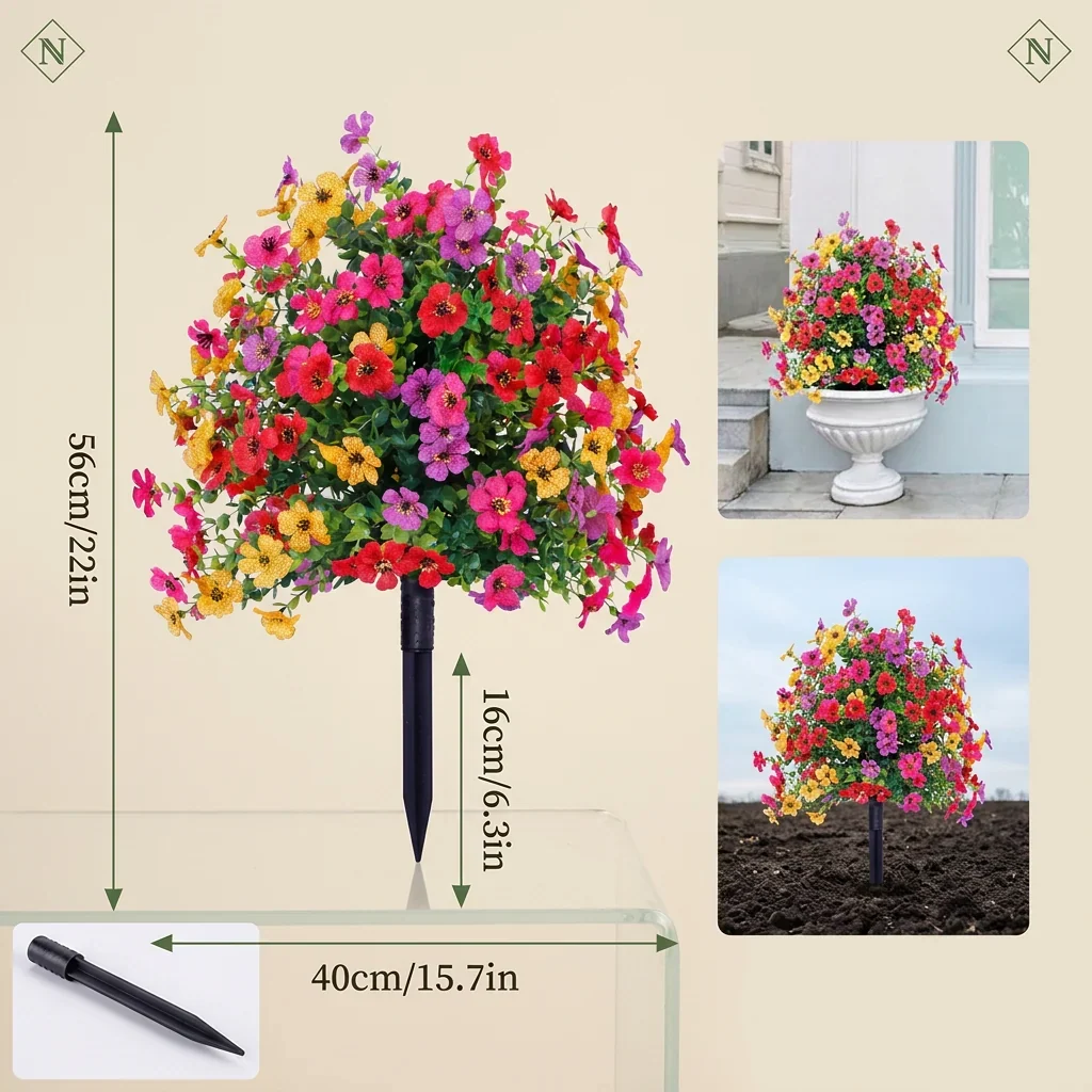 FloraLux vejrbestandige kunstige blomster til entré og terrasse