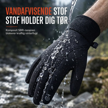 Varme termohandsker med touchskærm og skridsikkert greb
