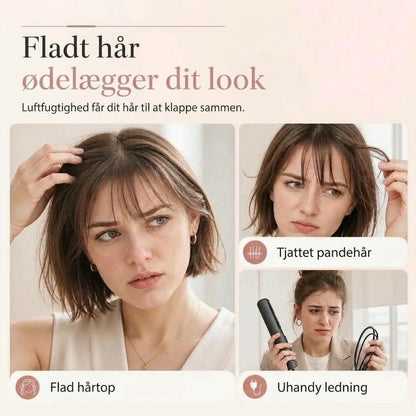 Trådløs opvarmet volumenkam til pandehår og hårrødder