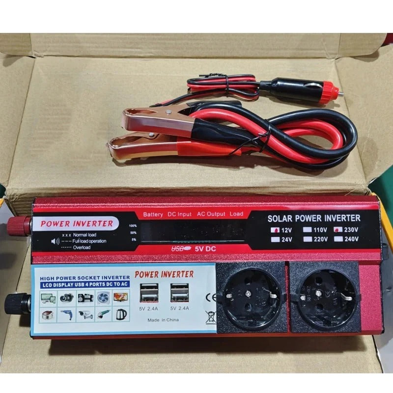 Bilinverter 12 V til 230 V