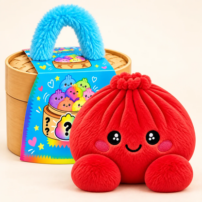 Dumpling squishy-bamser med dampkurv