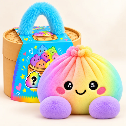 Dumpling squishy-bamser med dampkurv