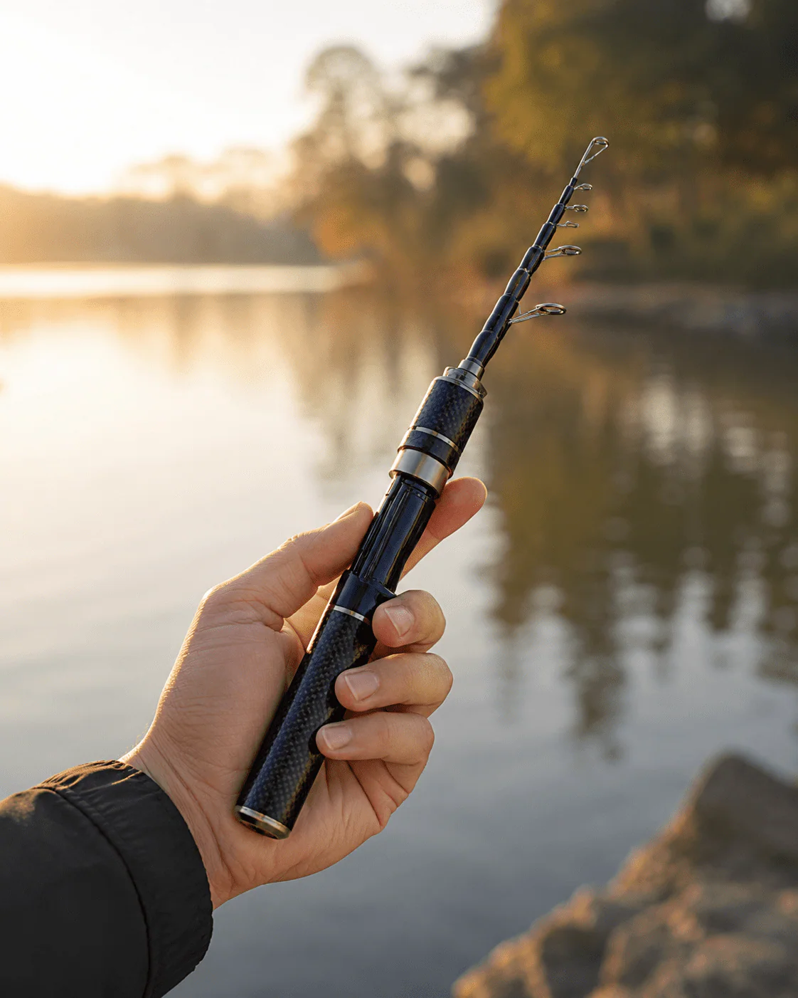 Carbon PocketRod teleskopfiskestang af kulfiber 180 cm