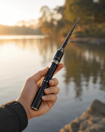 Carbon PocketRod teleskopfiskestang af kulfiber 180 cm
