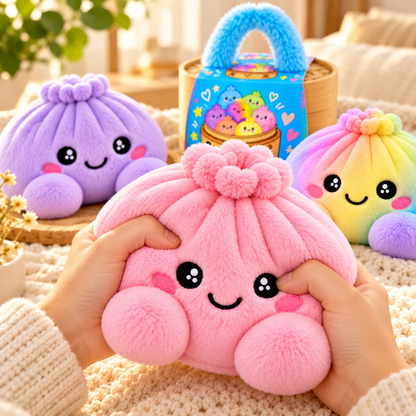 Dumpling squishy-bamser med dampkurv