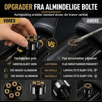 CNC-fræset motorcykelsadelbolt med hurtigudløser 6 mm