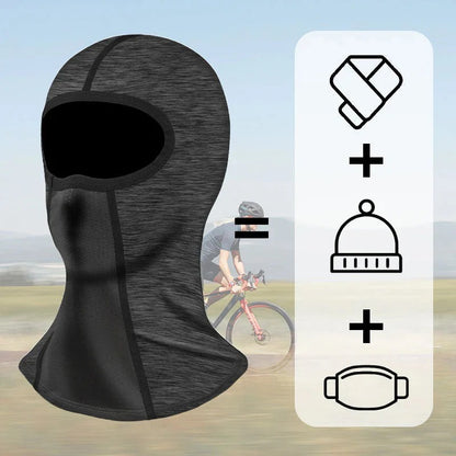 Vindtæt full-face maske, hurtigtørrende og solbeskyttende
