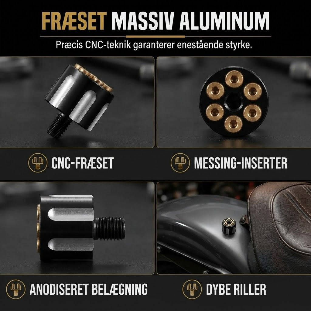 CNC-fræset motorcykelsadelbolt med hurtigudløser 6 mm