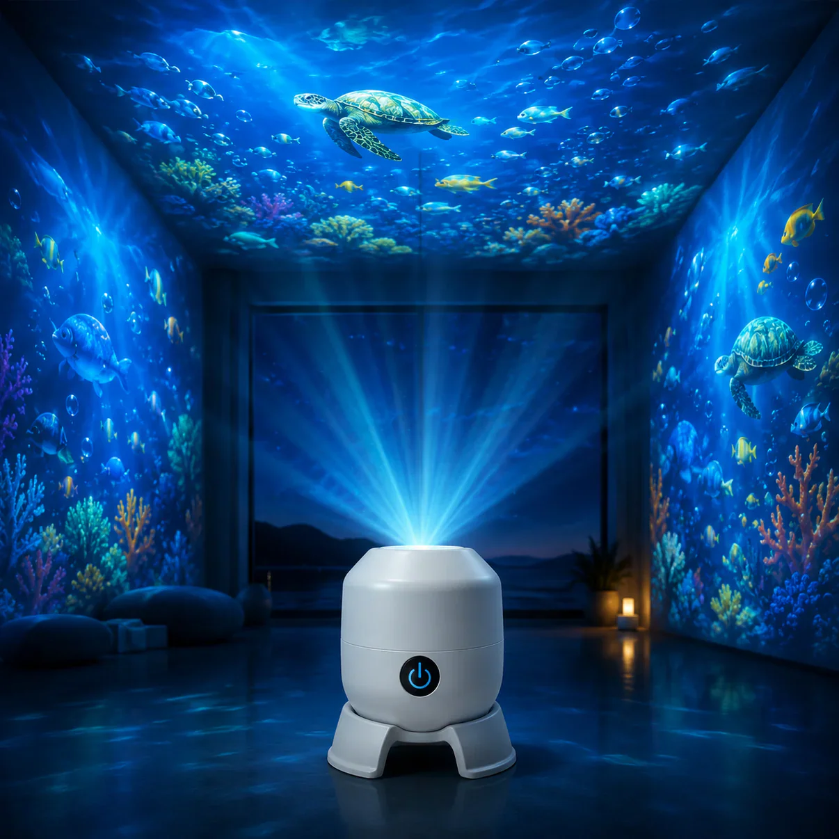OceanWave oceanprojektor med roterende LED-belysning