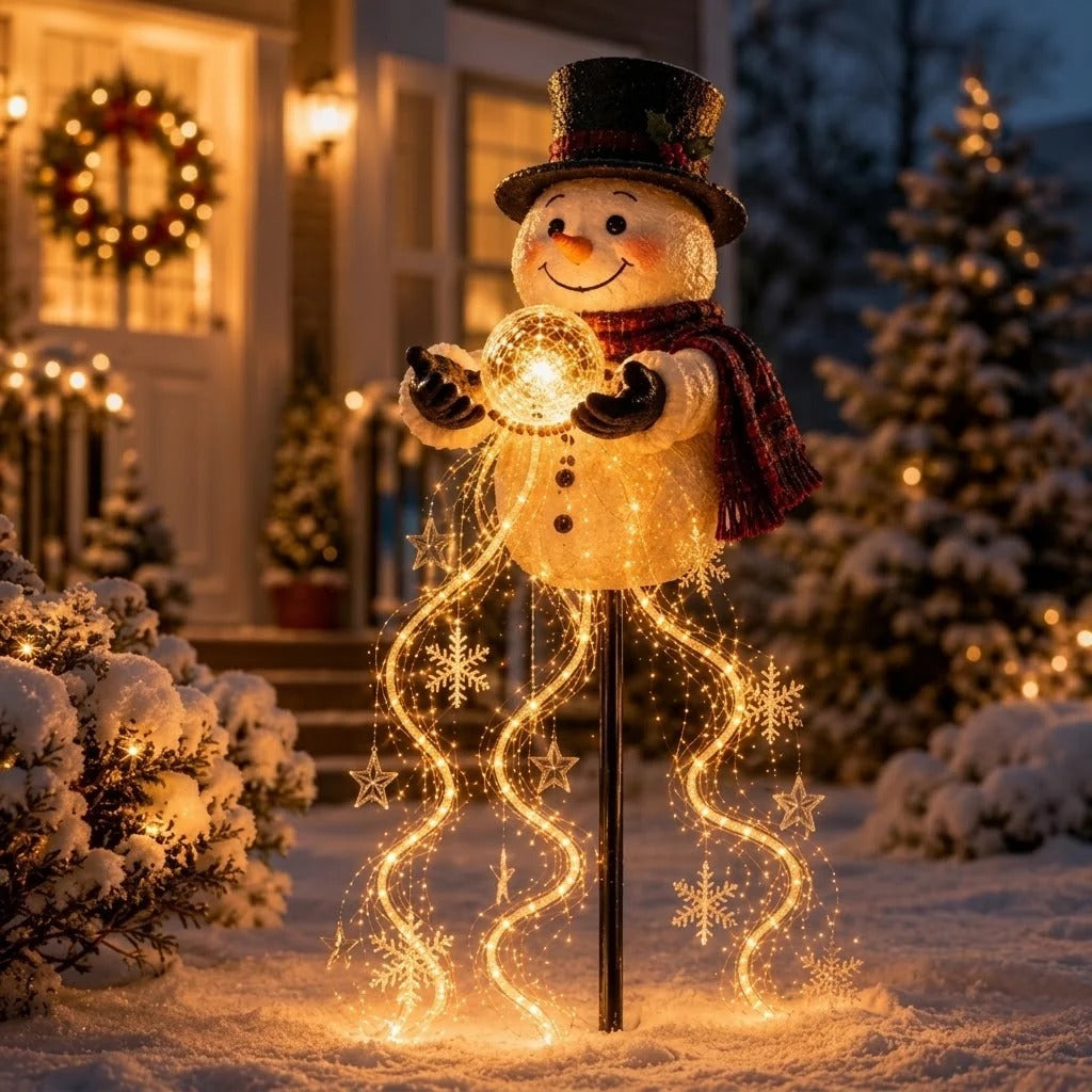 Snowman Magic Fountain LED-havelampe
