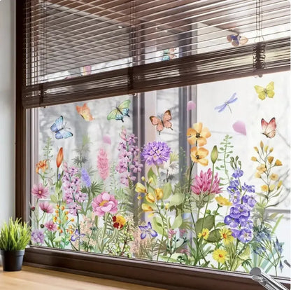 Blomster vinduesklistermærker – stemningsfulde og uden limrester
